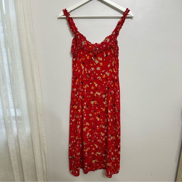 Realisation Par Red Floral Midi Dress - Picture 3 of 6